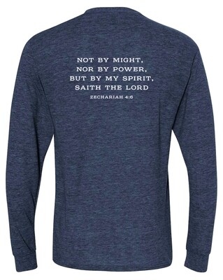 Keep Calm & Sing On, Navy Long Sleeve T, Woodridge Music Academy