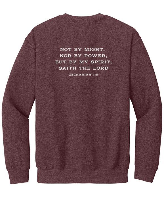 Keep Calm & Sing On, Maroon Crewneck Sweatshirt, Woodridge Music Academy