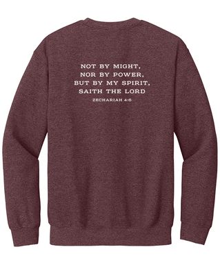 Keep Calm & Sing On, Maroon Crewneck Sweatshirt, Woodridge Music Academy