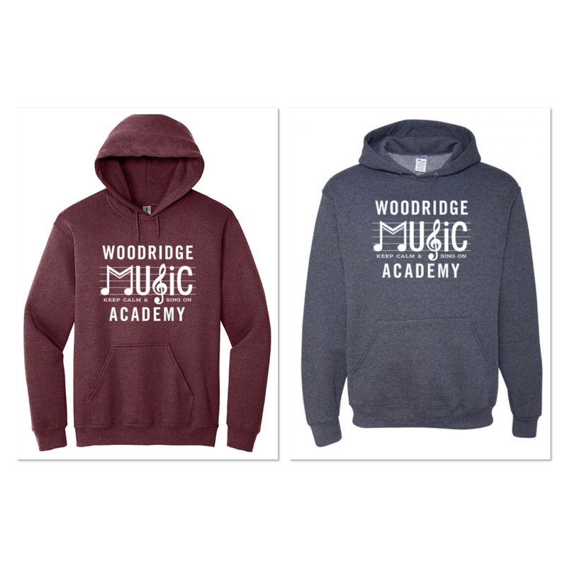 Keep Calm & Sing On, Hoodie, Woodridge Music Academy
