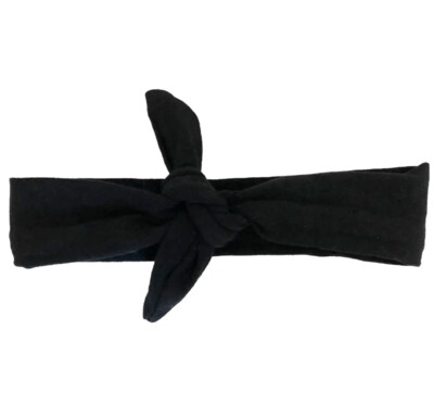 Knotted Headband Black