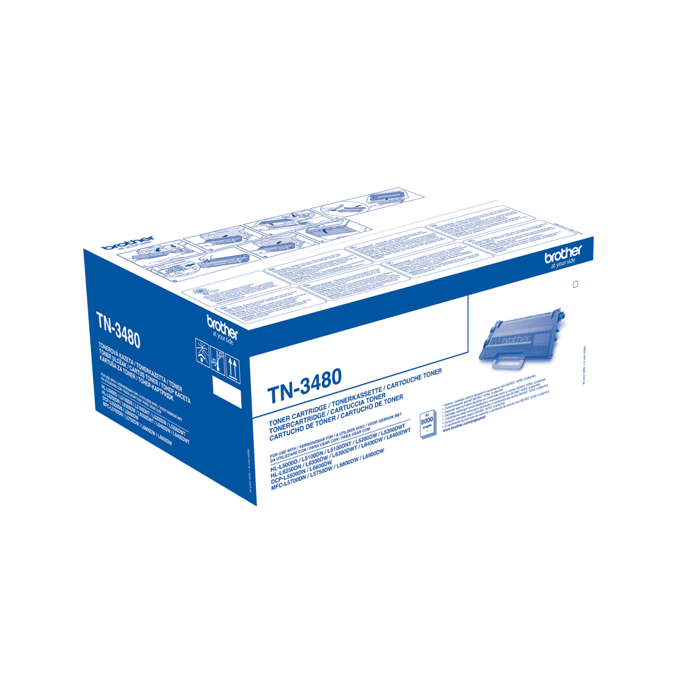 Brother toner nero originale TN-3480 8K