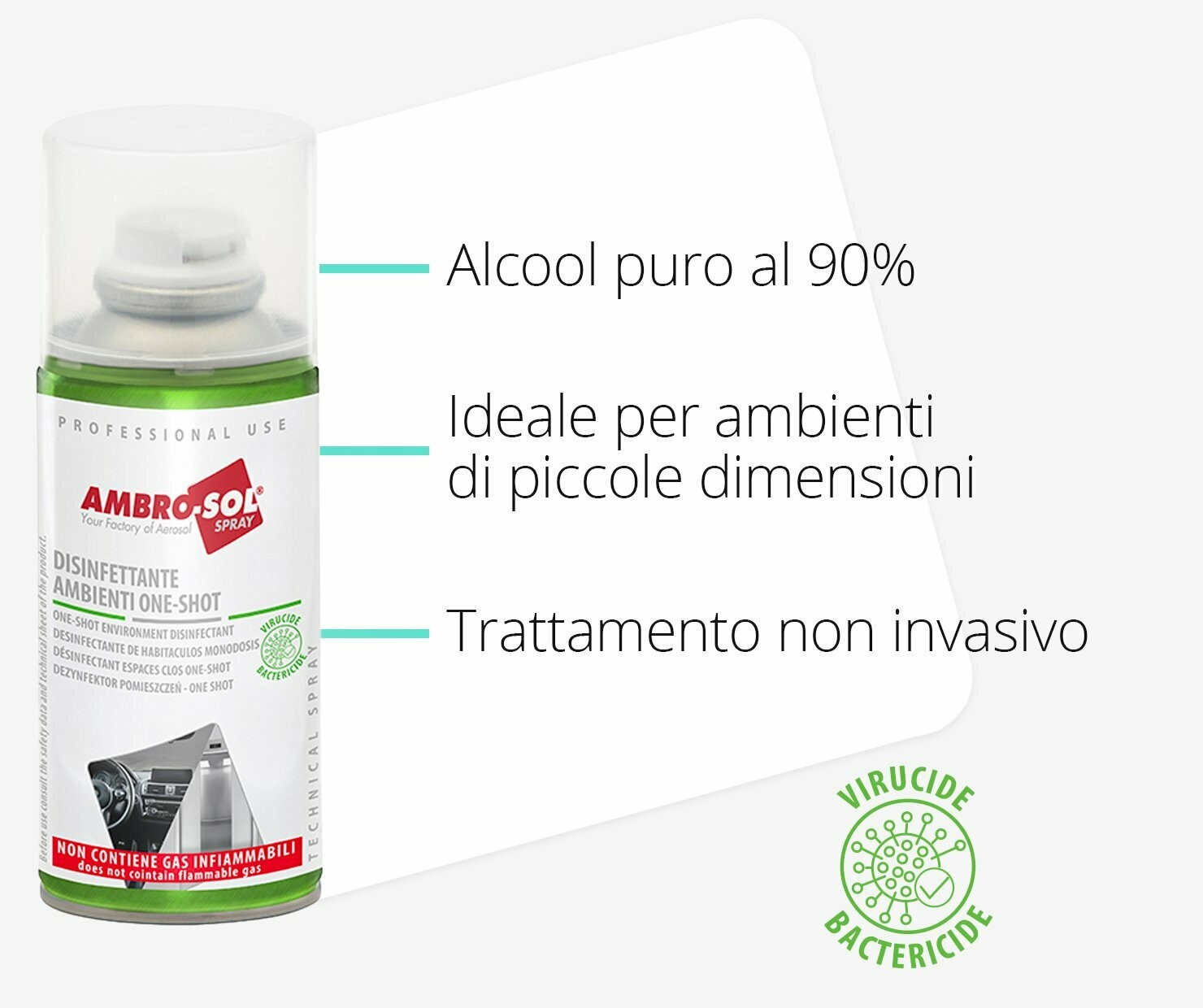 Virucida per interni ONE-SHOT 100ml