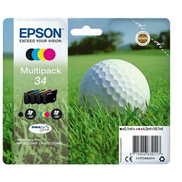 Epson multipack 4 colori N.34 per WF-3725