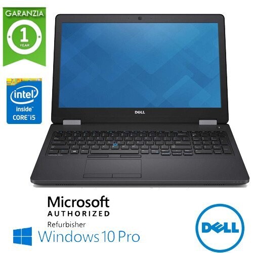Rigenerato - NB DELL 15,6" i5-6300U 8GB 240GBSSD W10P