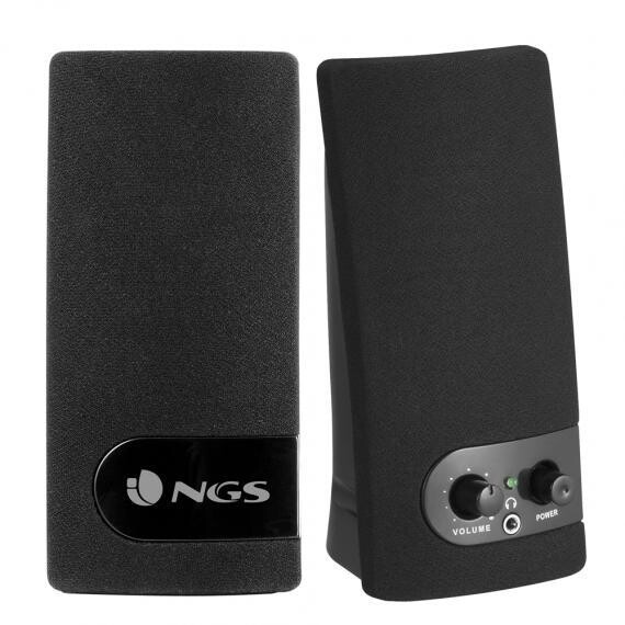 ALTOPARLANTE SPEAKER NGS SB150 - CASSE 4W RMS,  CON JACK 3.5mm PER PC E LAPTOP - NERO - USB 2.0
