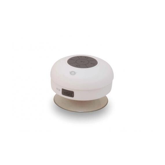ALTOPARLANTE SPEAKER BLUETOOTH CONCEPTRONIC CSPKBTWPSUCW - CASSE 3W BIANCO - IMPERMEABILE IPX4 - CON VENTOSA