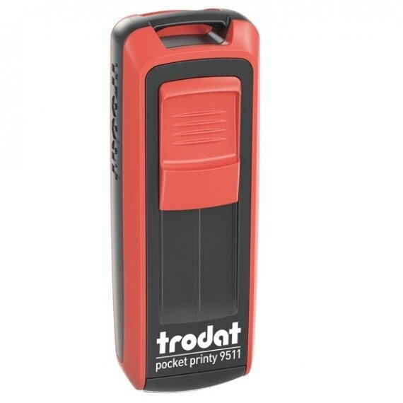 Timbro tascabile Pocket Printy 9512 - personalizzabile - autoinchiostrante - 47x18 mm - 4 righe - Trodat