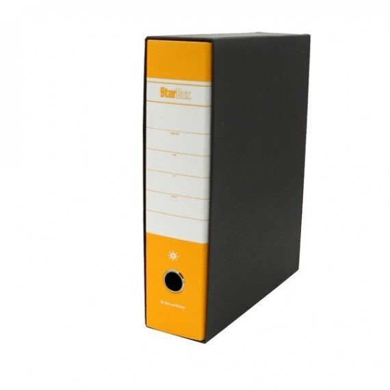 Registratore Starbox - dorso 8 cm - protocollo 23x33 cm - giallo - Starline