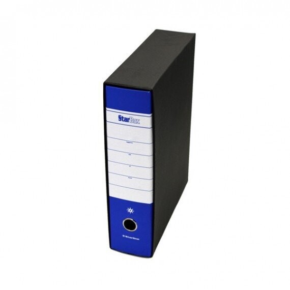 Registratore Starbox - dorso 8 cm - protocollo 23x33 cm - blu - Starline