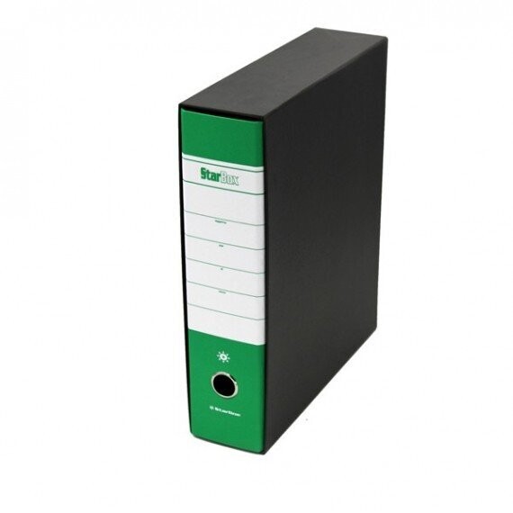 Registratore Starbox - dorso 8 cm - protocollo 23x33 cm - verde - Starline