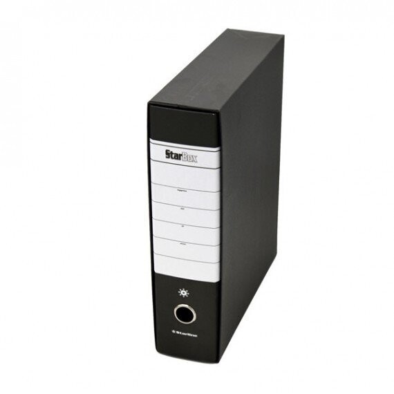 Registratore Starbox - dorso 8 cm - protocollo 23x33 cm - nero - Starline