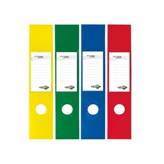 Copridorso CDR - PVC adesivo - giallo - 7 x 34,5 cm - Sei Rota - conf. 10 pezzi