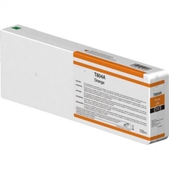 CARTUCCIA T804A ARANCIO INK PIGMENTATO COMPATIBILE  PER EPSON SC-P7000,P9000 CAPACITA' 700ml