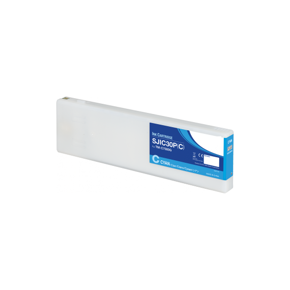 OMNIALINE CARTUCCIA SJIC30PC CIANO C33S020640 INK PIGMENTATO COMPATIBILE PER EPSON COLORWORKS TM-C 7500G SJIC30 CAPACITA 295ml