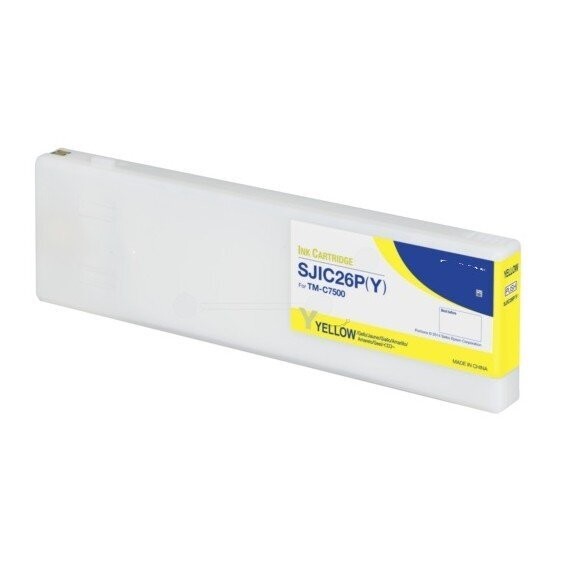 OMNIALINE CARTUCCIA SJIC30PY GIALLO C33S020642 INK PIGMENTATO COMPATIBILE PER EPSON COLORWORKS TM-C 7500G SJIC30 CAPACITA 295ml