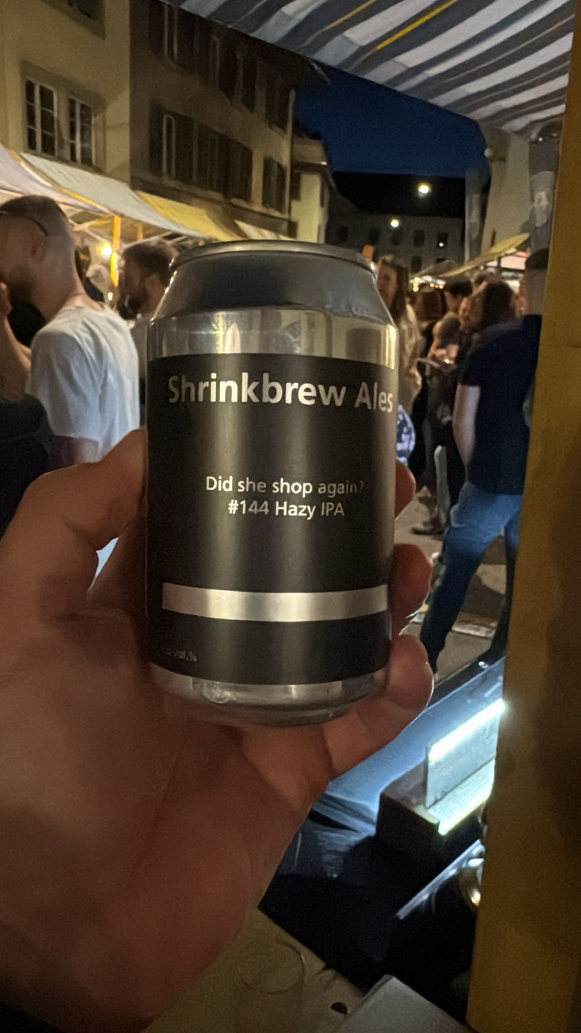 Did she Shop again? Hazy IPA 6.5% Did she Shop again? Hazy IPA 6.5%