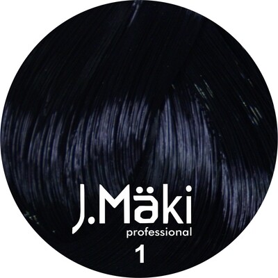 J.Maki Стойкий краситель для волос 1 Черный 60 мл (J.Mäki Professional)