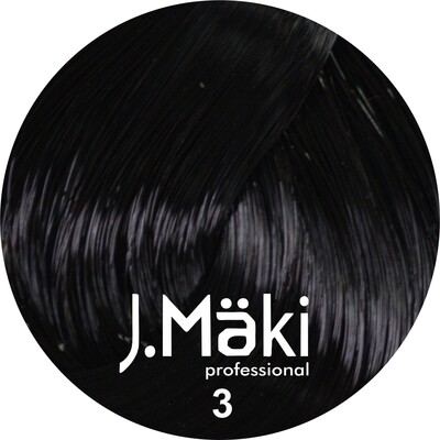 J.Maki Стойкий краситель для волос  3 Темно-коричневый 60 мл (J.Mäki Professional)