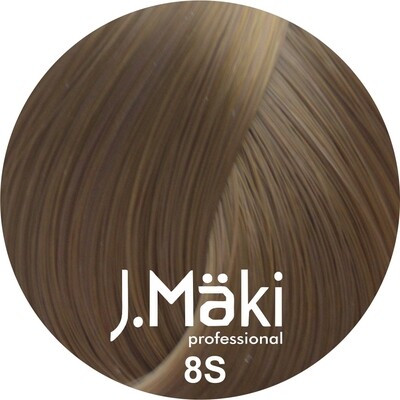 J.Maki Стойкий краситель для волос 8S Песочный светло-русый 60 мл (J.Mäki Professional)