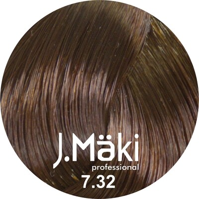 J.Maki Стойкий краситель для волос 7.32 Бежевый русый 60 мл (J.Mäki Professional)