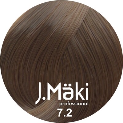 J.Maki Стойкий краситель для волос 7.2 Жемчужный русый 60 мл (J.Mäki Professional)