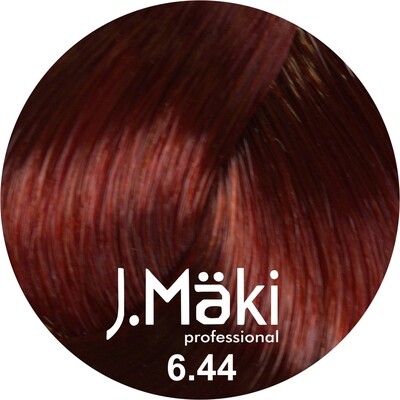 J.Maki Стойкий краситель для волос 6.44 Интенсивный медный темный 60 мл (J.Mäki Professional)