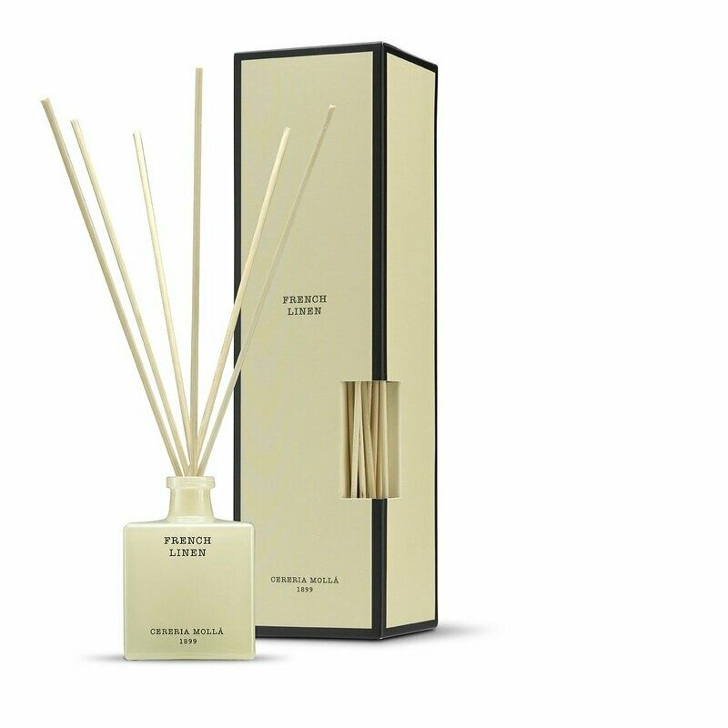 Cereria Mollà 1899 - French Linen Premium Premium Diffuser/ geurstokjes -  100ml