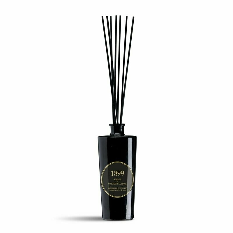 Cereria Mollà 1899 - Gold Edition, Premium Diffuser/ geurstokjes - Ginger & Orange Blossum - 100ml