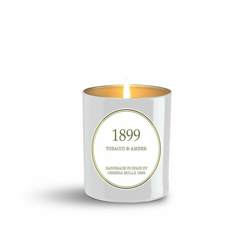 Cereria Mollà 1899 - Gold Edition,  Tobacco & Amber geurkaars 230 gram - 1 lont/wiek.