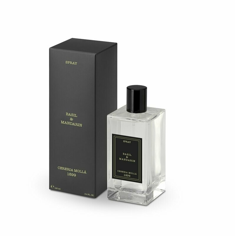 Cereria Mollà 1899 - Basil & Mandarin, Premium Spray, 100 ml.