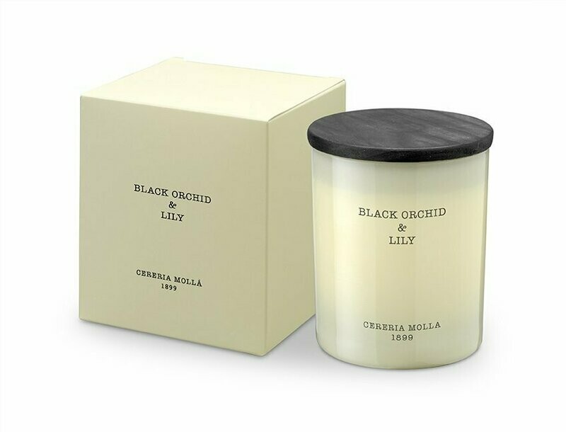 Cereria Mollà 1899 - Black Orchid & Lily premium geurkaars, 230 gram