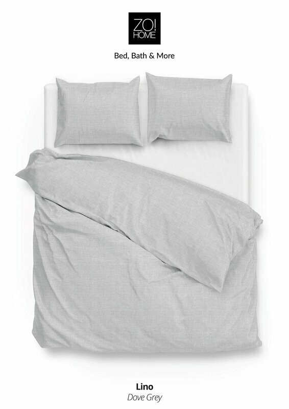 Zo! Home dekbedovertrek Lino Dove Grey