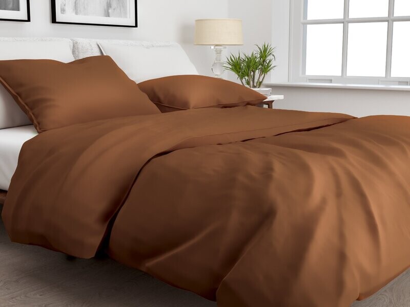 Dekbedovertrek Satinado - Copper Orange