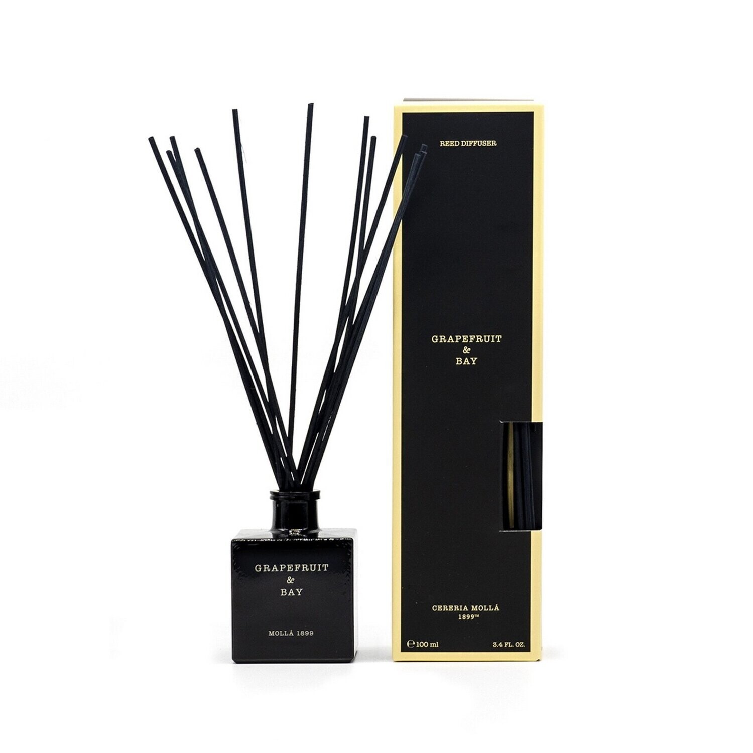 Cereria Mollà 1899 - Grapefruit & Bay - Premium Diffuser/ geurstokjes - 100 ml.