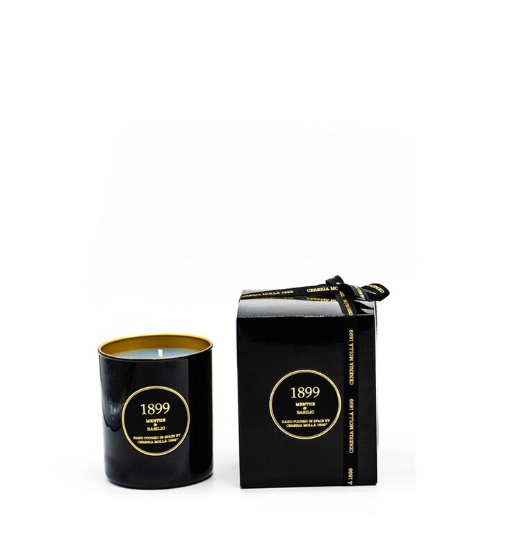 Cereria Molla 1899 - Menthe & Basilic - Gold Edition geurkaars - 230 gram - 1 lont/wiek