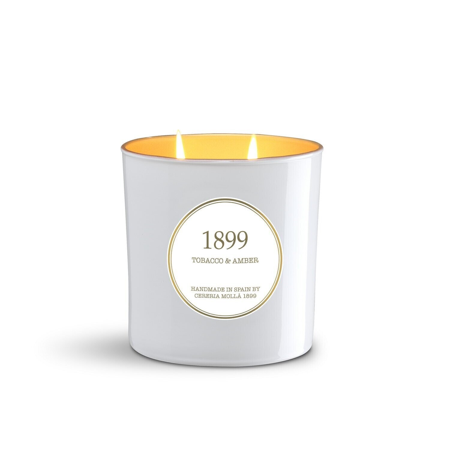 Cereria Mollà 1899 - Tobacco & Amber -Gold Edition Geurkaars XL - 600 gram 3 lonten/wiek.