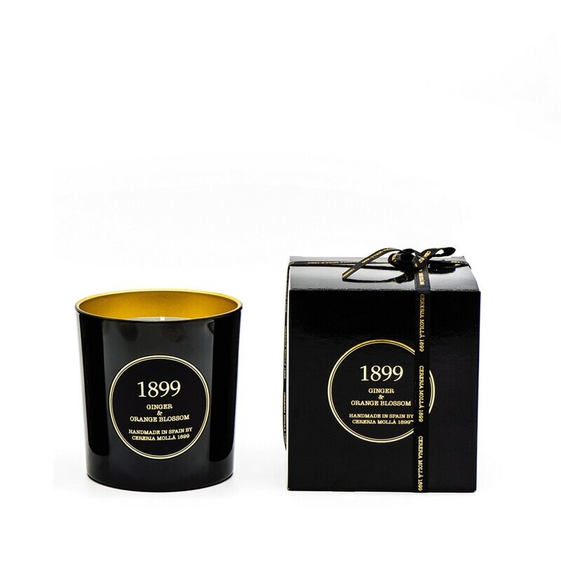 Cereria Mollà 1899 - Ginger & Orange Blossom - Gold Edition XL Geurkaars - 600 gram 3 lonten/wiek.