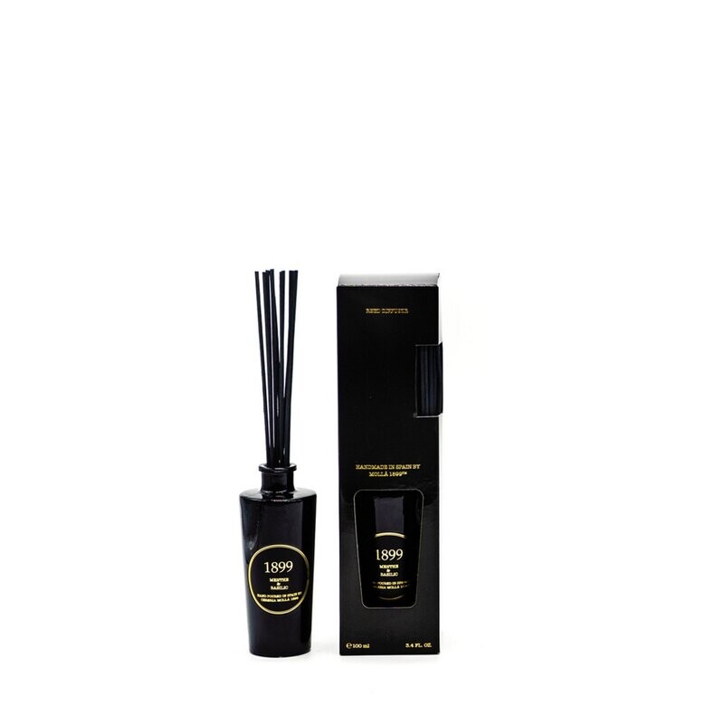 Cereria Mollà 1899 -Gold Edition Premium Diffuser/ geurstokjes- Menthe & Basilic - 100 ml.