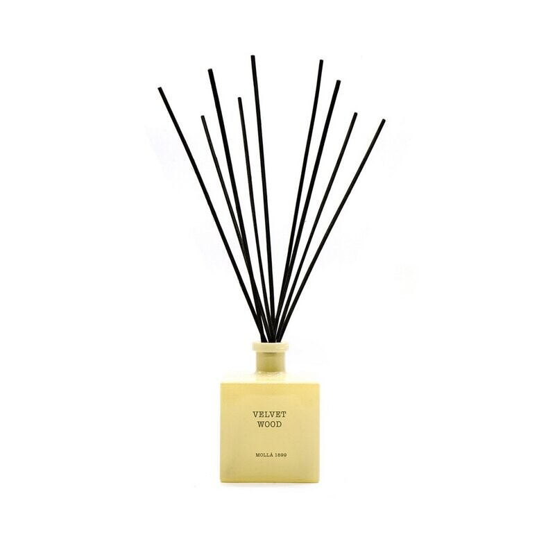Cereria Mollà 1899 - Velvet Wood - Premium Reed Diffuser/ geurstokjes XL -  500ml.Velvet Wood