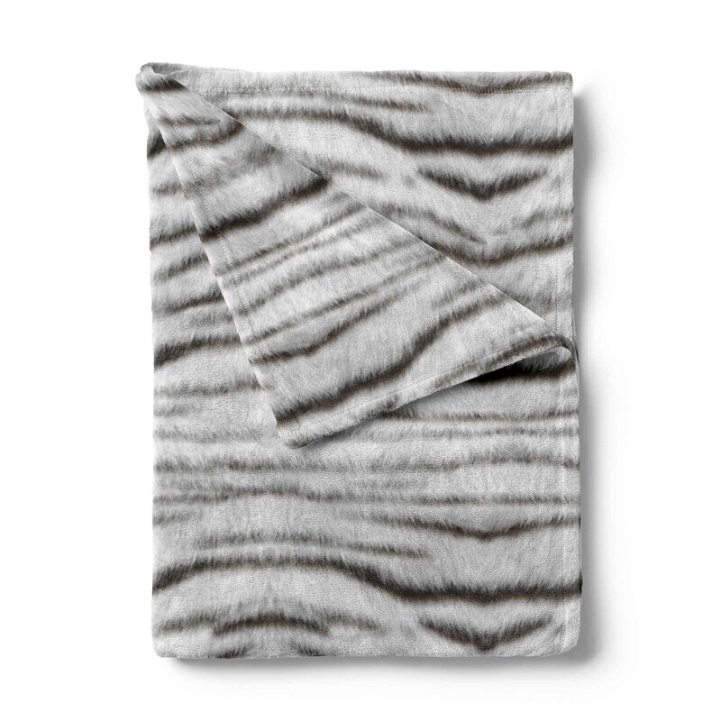 ZoHome - Siberian white tijger plaid - grijs