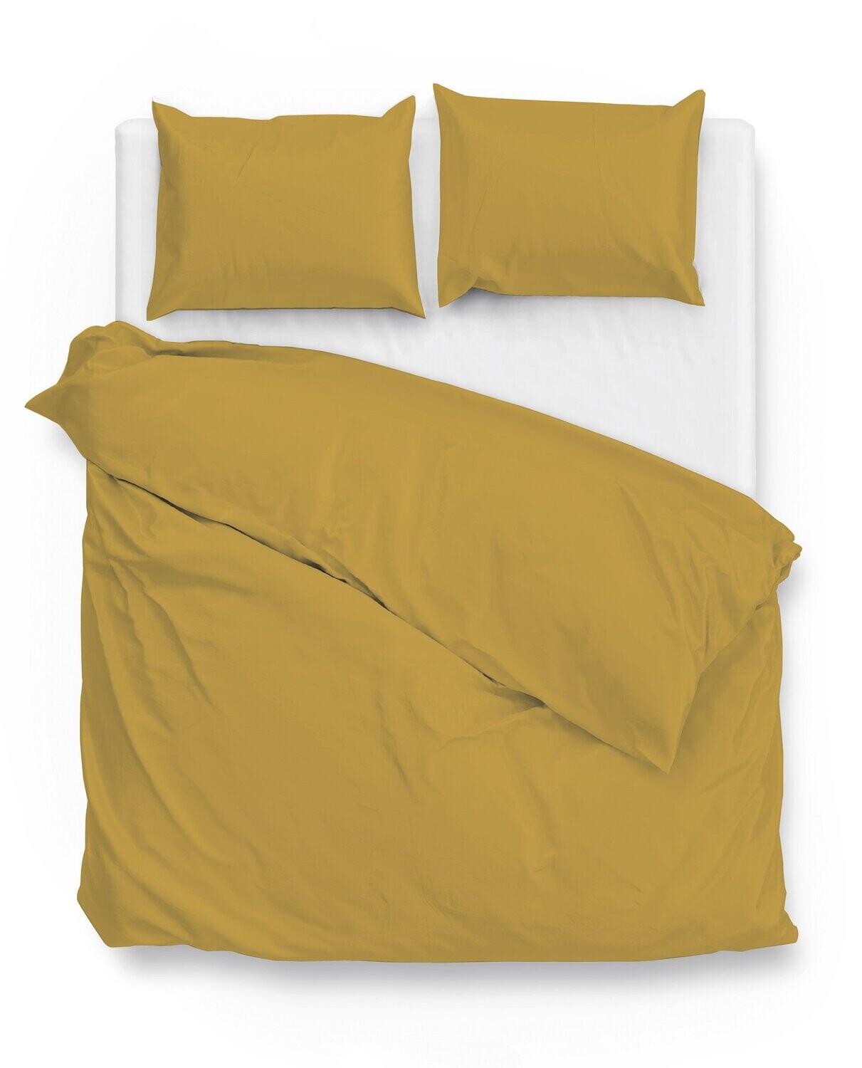Zo!Home Satinado dekbedovertrek Ochre Gold