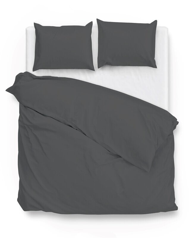 Zo!Home Satinado dekbedovertrek Classic Anthraciet