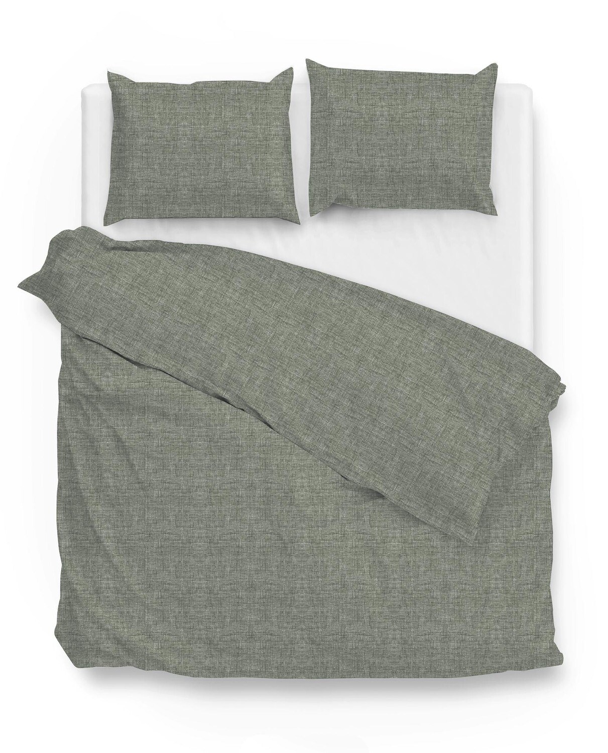 Zo!Home Lino Dekbedovertrek Army Green