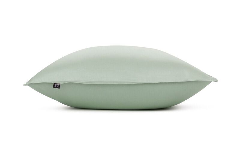 Zo!Home Satinado kussensloop - 60 x 70 - kleur Foam Green - set per 2