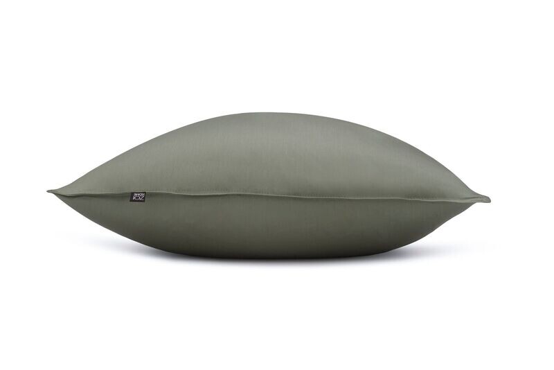 Zo!Home Satinado -kussensloop 60 x 70 - Kleur Army Green - set van 2 stuks