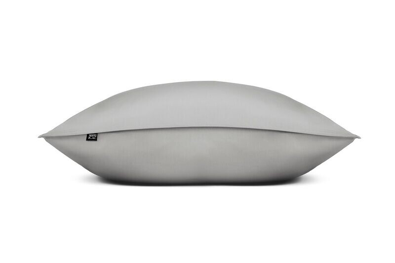 Zo!Home Satinado kussensloop 60 x 70 - Kleur Iron Grey - set van 2 stuks