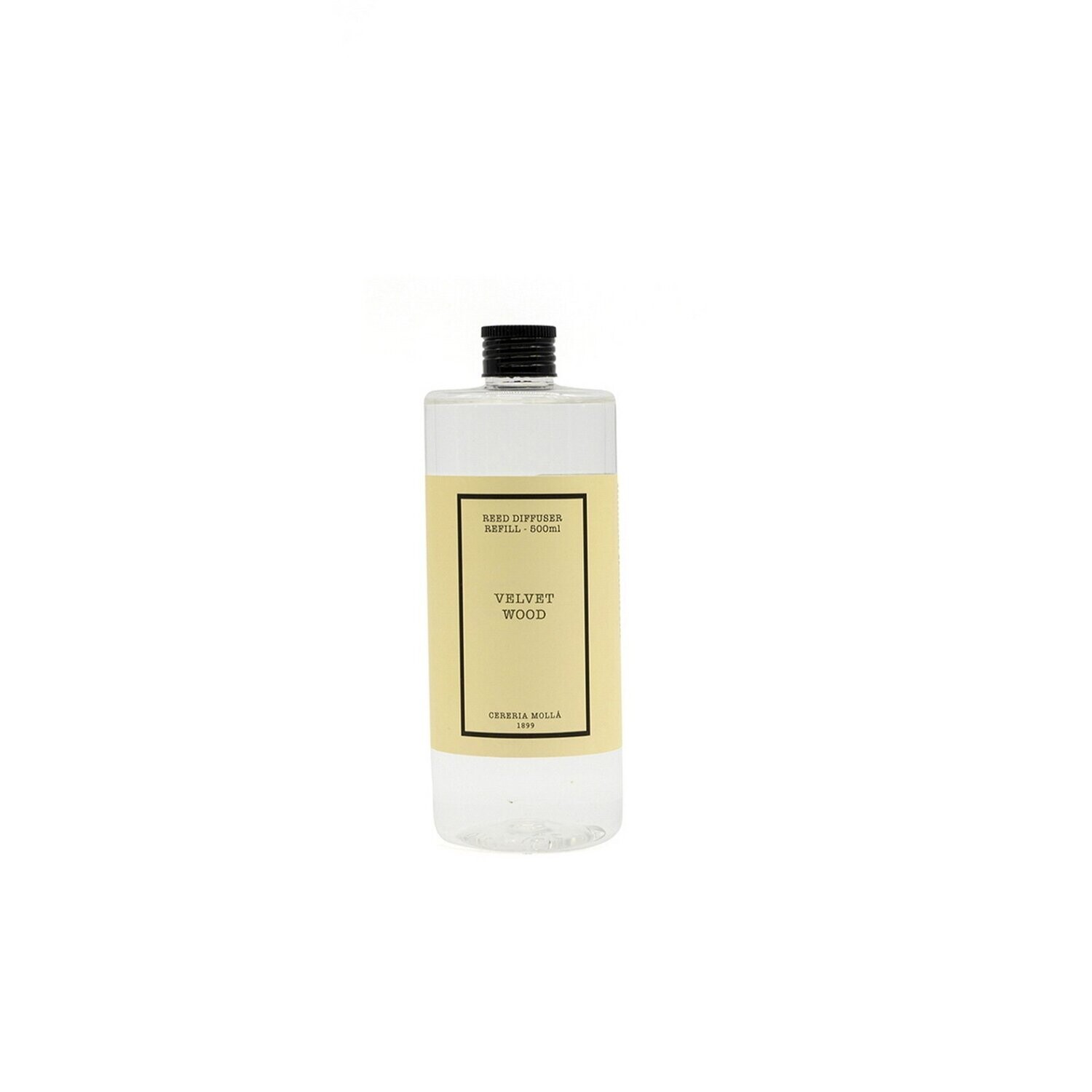 Cereria Mollà 1899 - Velvet Wood - navulling 500 ml voor geurstokjes Cereria Mollà 1899 - Velvet Wood - navulling 500 ml voor geurstokjes