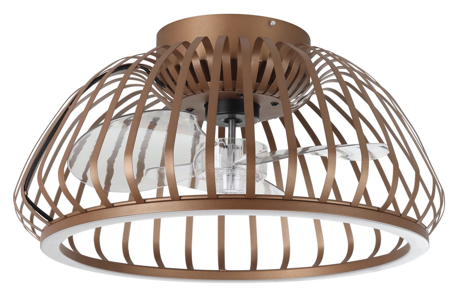 EGLO Mogano Plafondlamp met ventilator - Plafondventilator - Ø 42.8 cm - Instelbaar wit licht - DC energy saving - Brons - Dimbaar - 6 Standen