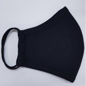 3 Layer Anti Bacterial Fabric Mask - Black